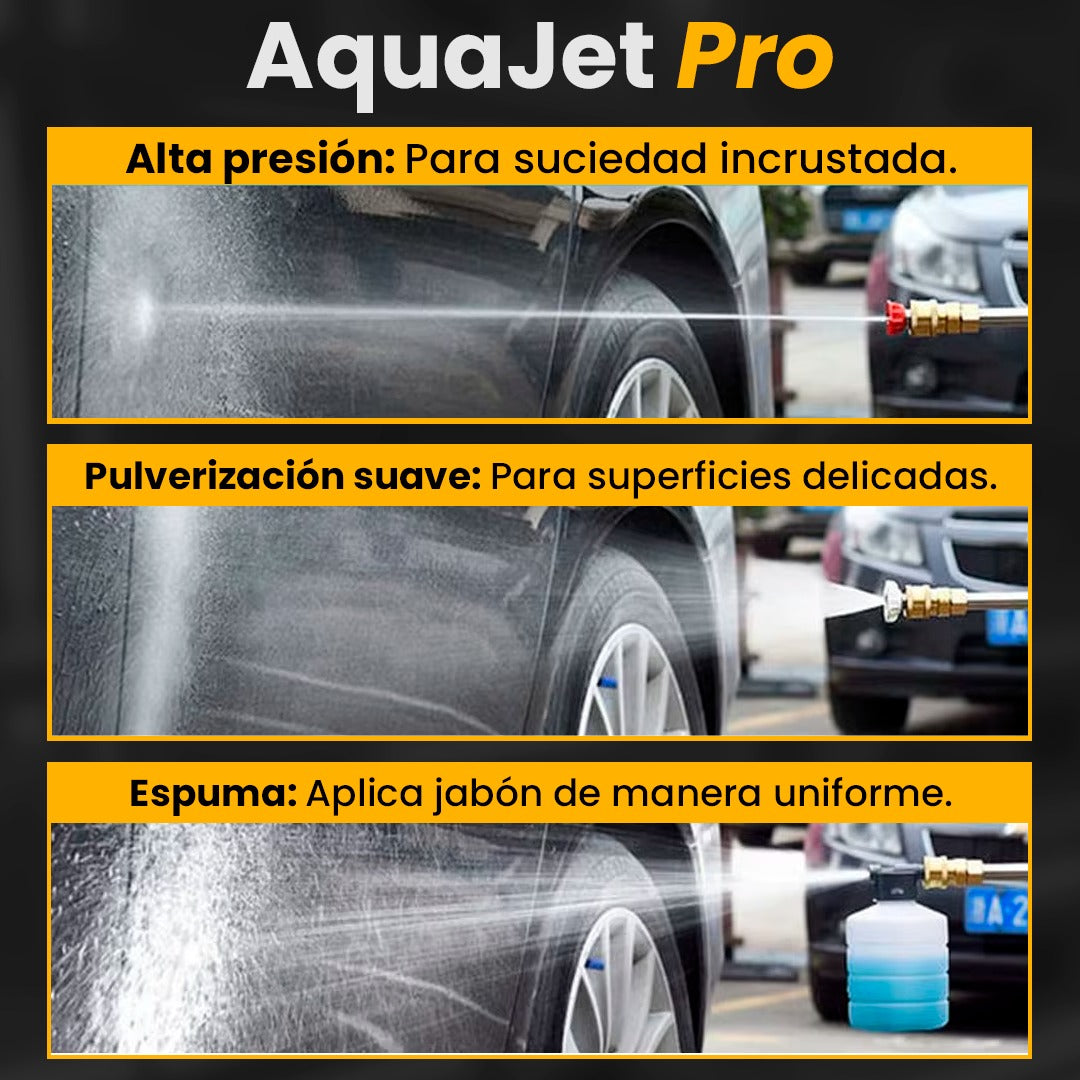 AquaJet Pro – Pistola de agua inalámbrica para coches, jardines y más