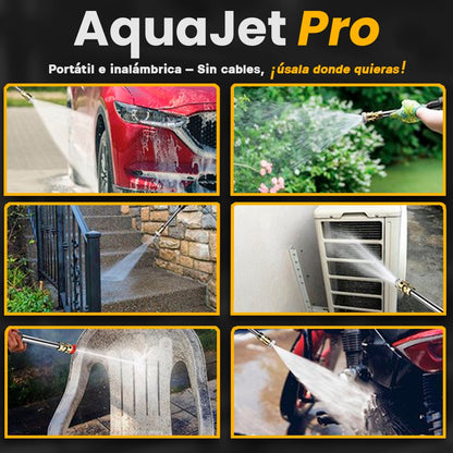 AquaJet Pro – Pistola de agua inalámbrica para coches, jardines y más